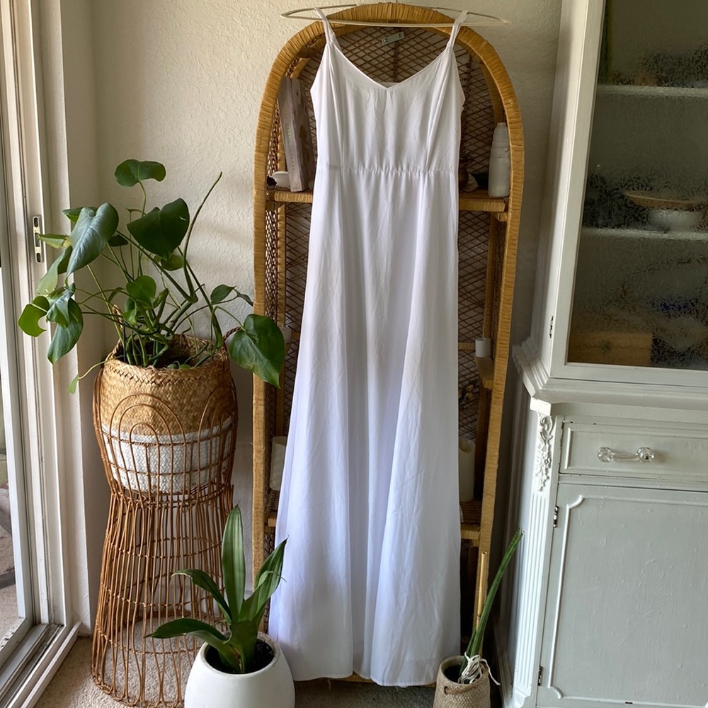BB Dakota white maxi dress